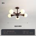 Magic bean bedroom chandelier modern casual japanese wabi-sabi style study ceiling lamp scandinavian creative walnut dining room lamp