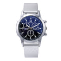 Blue light three-eye men's watch wish model plastic mesh belt casual men's watch quartz watch scale calendar trendycasual