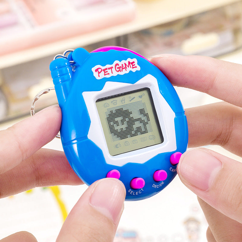 foreign trade electronic pet machine handheld virtual pet machine game console electronic toy game console keychain