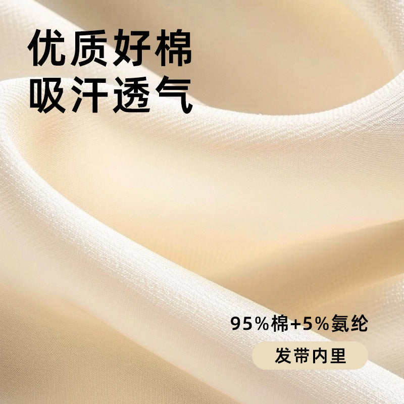 Pure cotton confinement hat spring and summer thin maternity headscarf windproof maternity headband postpartum cute fashion mother and child hat summer