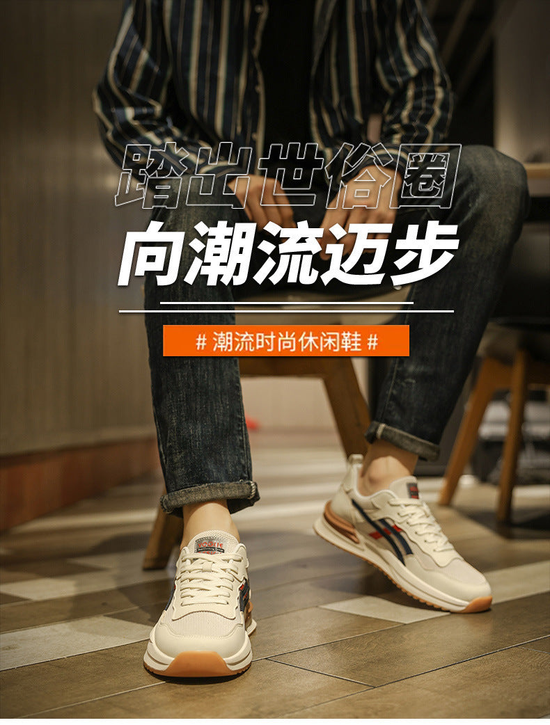 Men's spring 2025 new casual sports & travel shoes - men's spring retro mesh breathable anti-odor trendy sneakers