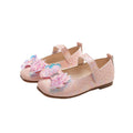 Preppy stylekidsflats square toe springnew arrivalk-style big bowsgirl princess shoes children's leather shoes