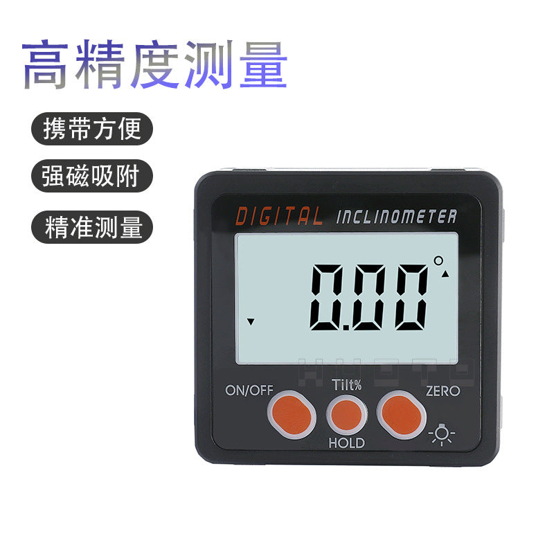 JAVIER Digital Display Inclination Box 4 * 90 Degree Digital Display Angle Meter Inclination Meter Slope Meter Protractor Level Meter