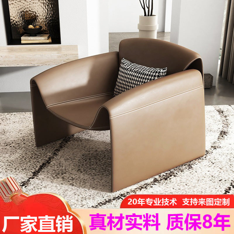 Balcony italian chair reception casual single sofa living room special-shaped creative m-shaped crab chair tiger chair