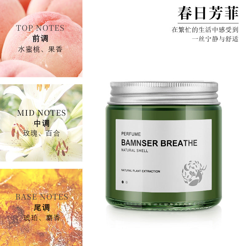 Car air freshener long-lasting diffuser odor eliminator solid balm ornament men's car fragrance wholesale