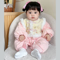 Baby clothes winter newborn baby girl one-piece outing holding clothes quilted thickened princess jacket winter cotton clothes