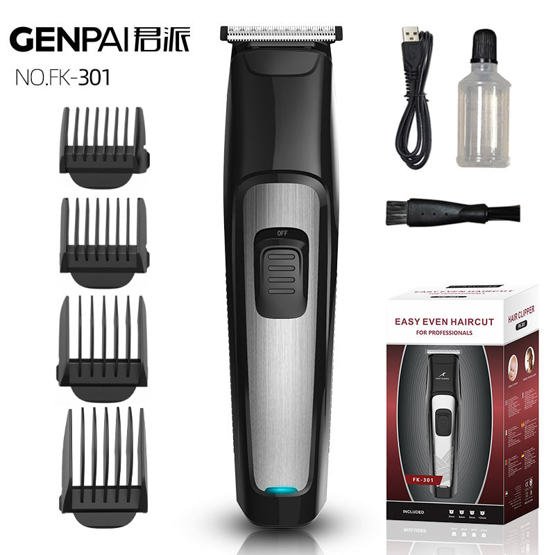 Junpai fk-301 electric hairdressing hairdressing scissors electric hair clippers anti-card hair r-angle blade flat head shaved headfor home
