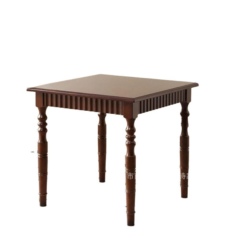 French solid wood dining table rectangular for home living room american restaurant coffee table complete set of dining furniture retro style