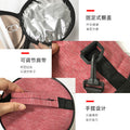 Round lunch box thermal bag oxford cloth pot thermal bucket aluminum foil satchel lunch box bag for bringing meals to work thermal bag
