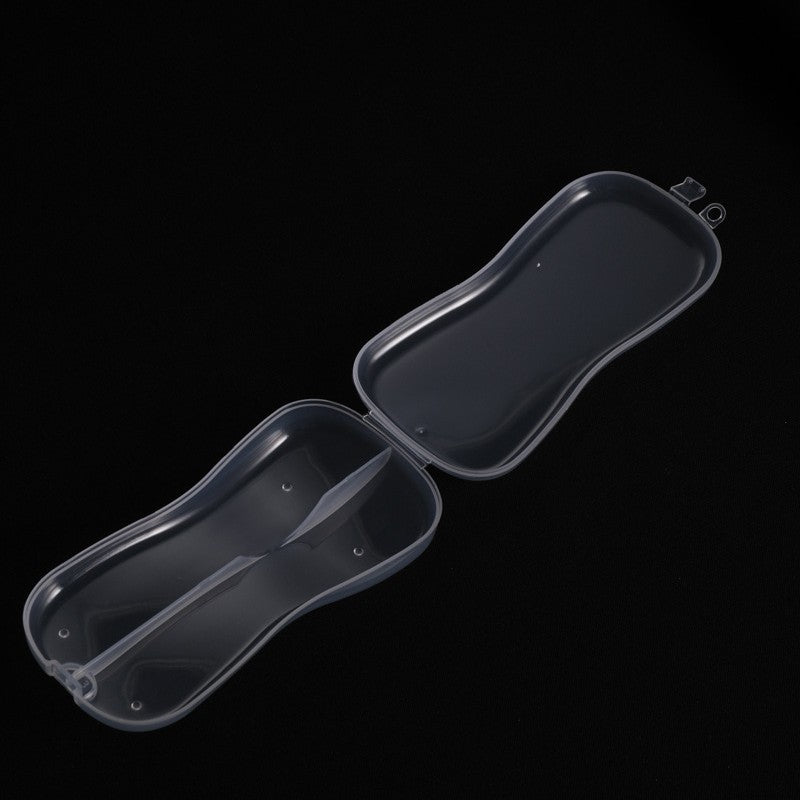 Factory direct sales baby spoon fork storage box spoon PP box baby tableware dust-proof packaging plastic box