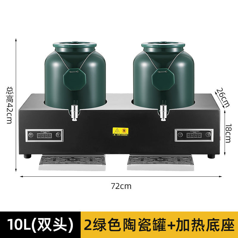 Milk tripod, hotel restaurant ceramic milk tripod coffee tripod numerical control heating stainless steel hot and cold tripod, juice tripod