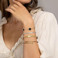European and american cross-border hot seller: zircon-embellished, multi-layered, stackable, versatile women's bracelet