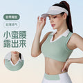 Summer new slim-fit athletic tennis outfit - outdoor running, fitness, and golf set - breathable and quick-drying top