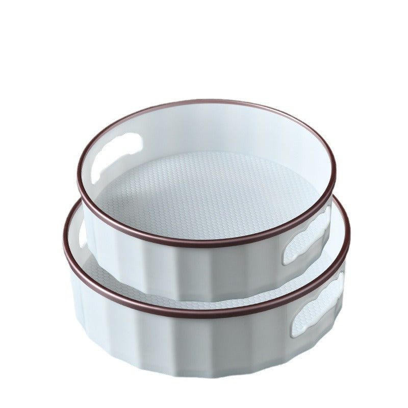 Multifunctional Rotary Storage Tray Household Kitchen Condiment Shelf Cosmetics Storage Box Desktop Tray