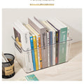 Acrylic desktop organizer - large capacity clear storage basket for books, sundries, snacks, and cosmetics