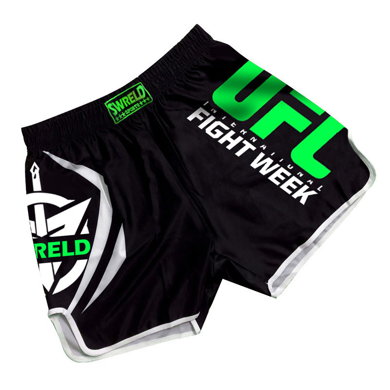 MMA Boxing Training Anti-Wear Fighting Pants UFC Mixed Fighting Muay Thai Shorts Running Fitness Cycling Fighting