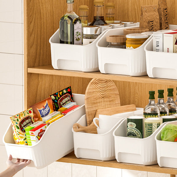 Large capacity kitchen seasoning refrigerator sundries storage box fruit and vegetable finishing storage box food grade drawer storage basket