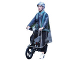 Ride-hailing driver raincoat - foldable electric vehicle poncho, extra large & thick, unisex, full body transparent raincoat