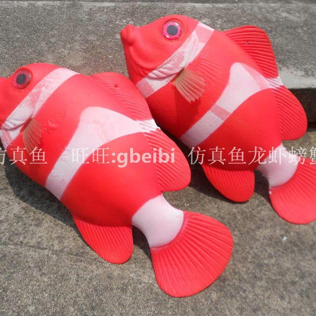 Simulation fish ugly fish model, fake red fish model shopping mall aquarium decoration fake fish pendant toy decoration road