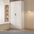 All solid wood wardrobe for home bedroom simple kids cabinet large wardrobe large capacity multi-layer wardrobe with drawers