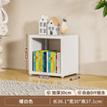 Steel grid cabinet - freestanding modular bookshelf for home living room, kids' storage, picture book organizer, and low cabinet