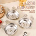 304 stainless steel children's cartoon cute dinner plate fruit plate baby food supplement bowl children's tableware