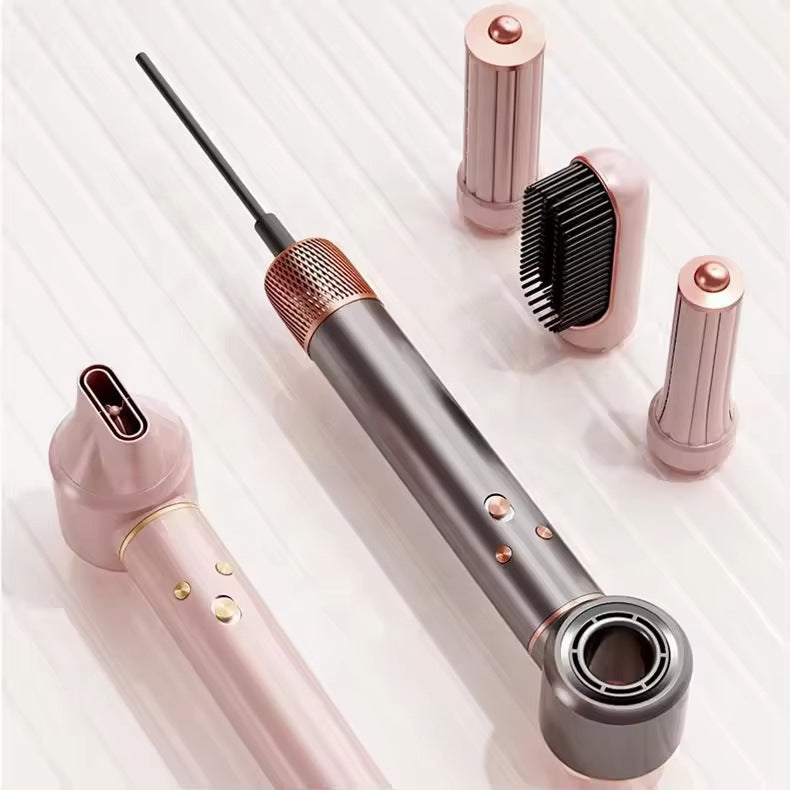Curling iron 5-in-1 high-speed hair dryer, negative ion hair care, high wind and high power quick-drying 3-in-1 hair dryer