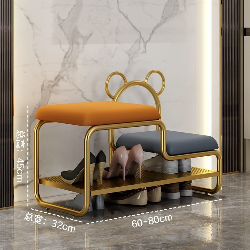 Entrance shoe stool, scandinavianfor home shoe changing stool, popular sofa stool, bench, door shoe rack, shoe cabinet, stool all-in-one