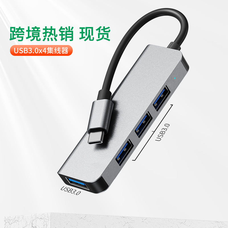 type-c extender four-port hub3.0 one-to-four high-speed hub notebook usb splitter