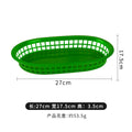 Plastic storage basket desktop storage basket household fruit storage hollow plastic fruit basket french fries storage basket cross-border