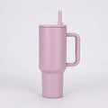 Amazon 40oz fifth generation car cup 304 stainless steel straw handle thermos cup large capacity cold ice cup
