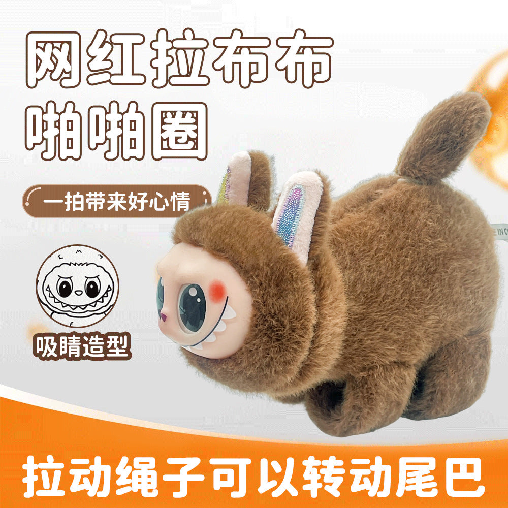 Capybara paw paw circle labubu doll bracelet doll boys and girls stuffed toy kids wrist paw paw circle
