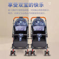 Twin stroller, convertible lightweight high-view stroller, sit & recline, new summer model