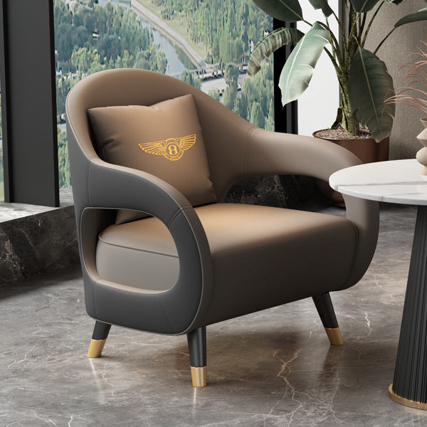 Luxury casual office hotel lobby reception area negotiation table and chair set, sales office lounge area reception sofa combination