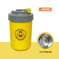 304 stainless steel yellow duck soup cup portable breakfast cup small lunch box bucket with cutlery insulated student lunch box gift