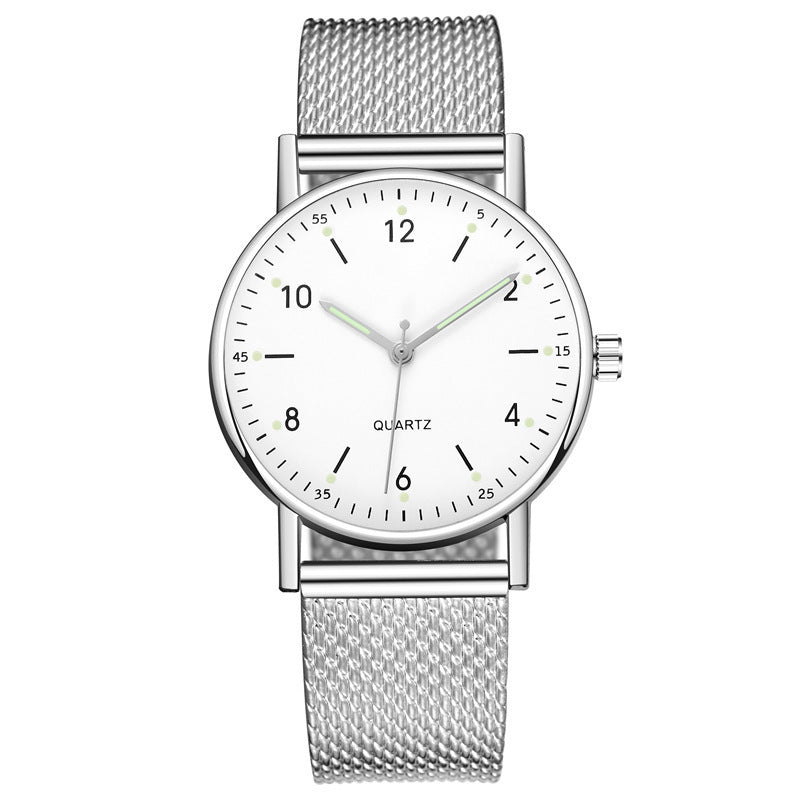 Export xiyin rubber mesh belt quartz watch women's watch thin luminous women's watch accessible luxury luminous watch women's watch