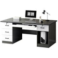 Office desk employee workstation office desk and chair set minimalist modern executive desk single person staff desktop computer table