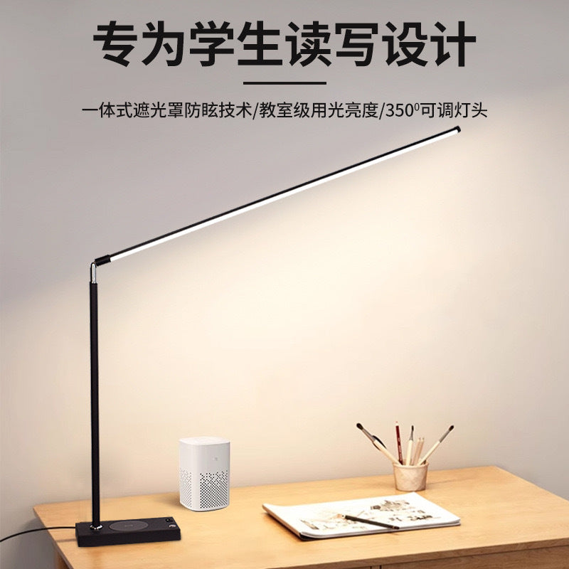 Led desk lamp - eye protection, reading light, study & work lamp - ideal for homework, students, kids, dorm rooms - full spectrum lighting
