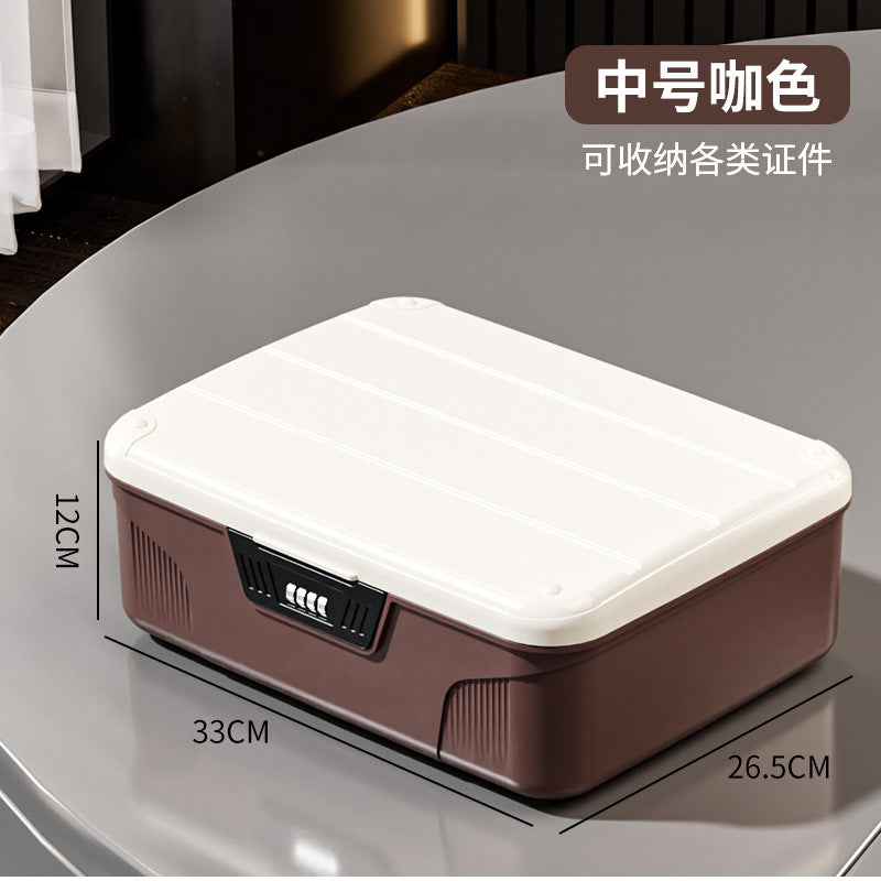 Password Storage Box Valuables Plastic Storage Box Privacy File Locked Storage Box Home Car Organizing Box