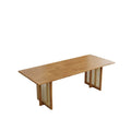 Japanese solid wood dining table for home small apartment wabi-sabi style rattan dining chair table rectangular scandinavian dining table and chair combination