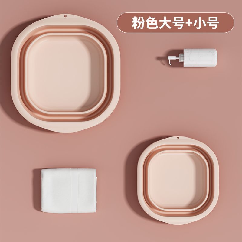 Collapsible washbasin - portable travel basin, thickened plastic basin, available in small and large sizes, perfect for home, dorm, and laundry use