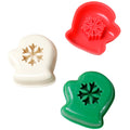 Christmas glove shaped rice ball mold - fun diy holiday party snowflake baking cookie cutter - cross-border