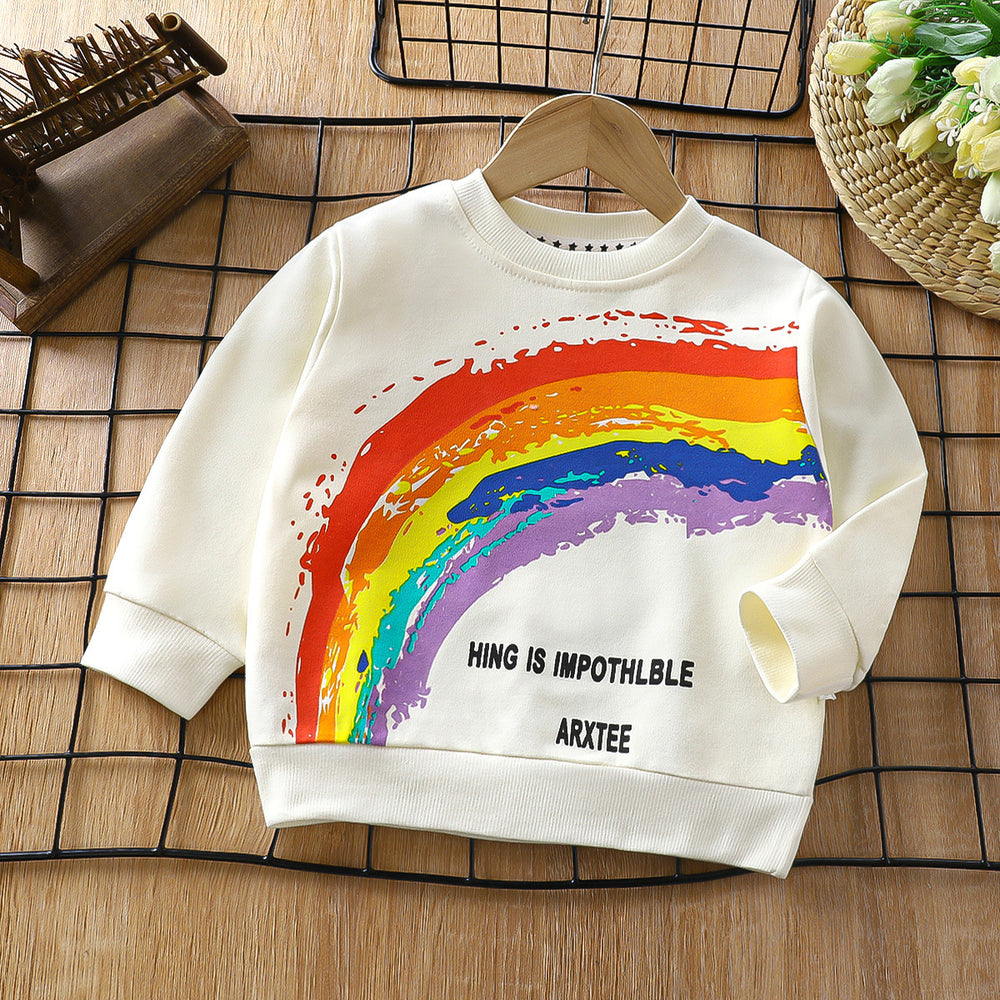Children's hoodie  autumn collection, 100% cotton, long sleeve t-shirt for boys and girls, infant and toddler pullover top