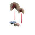 New chinoiserie wall decoration iron wall hanging fan living room dining room wall decoration wall decoration creative wall pendant