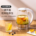 1.8l high borosilicate glass blue light electric kettle - stainless steel, rapid heating, auto shut-off, and boil-dry protection