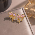 European and american hot-selling copper inlaid zircon butterfly necklace for women - lightweight luxury, versatile, elegant, and fade-resistant choker jewelry