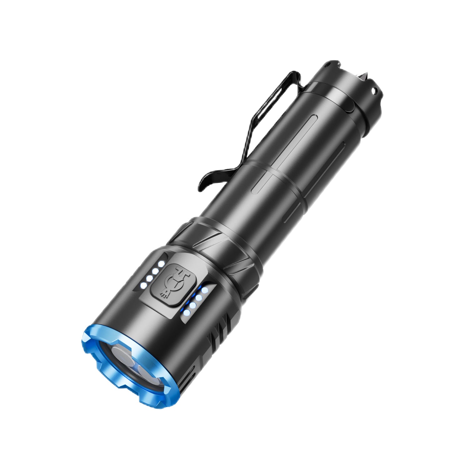 Cross-border new 4LED outdoor multi-function flashlight long battery life super bright rechargeable outdoor emergency strong light flashlight