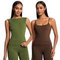 European and american eco-friendly fabric barely-there sports bra high-waisted butt-lifting yoga wide-leg pants casual fitness yoga outfit set
