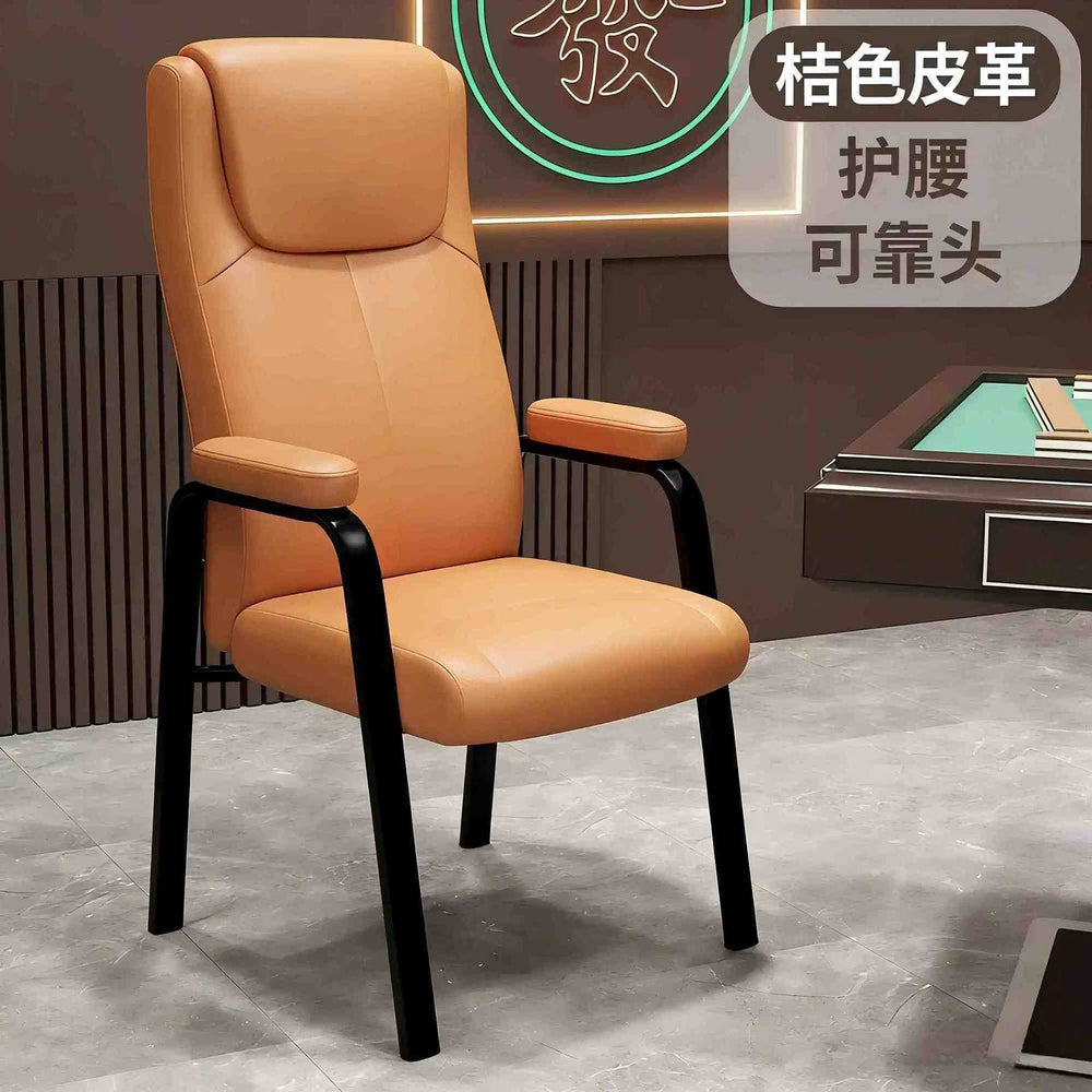Mahjong parlor sofa chair, mahjong chair, computer chair, comfortable folding chair for sitting for a long time, office gray