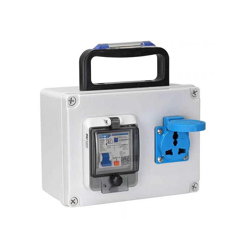 Portable outdoor waterproof industrial socket box IP67 portable complete set of distribution box construction site mobile maintenance power box